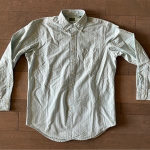 Sid Mashburn Sport Shirt Lovat with Pink Stripe Large